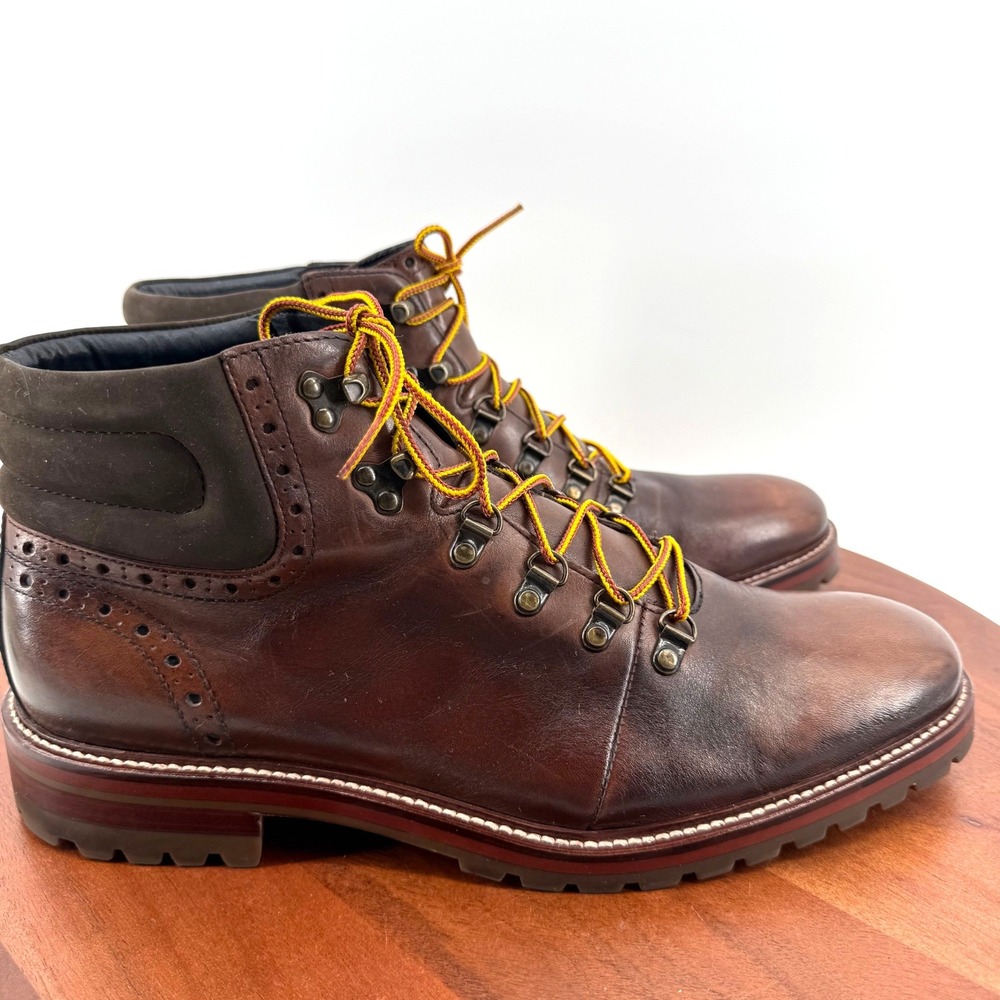 Johnston & Murphy Hiker Boots Brown Leather Brogue Wingtip 20-7676 Men 11M